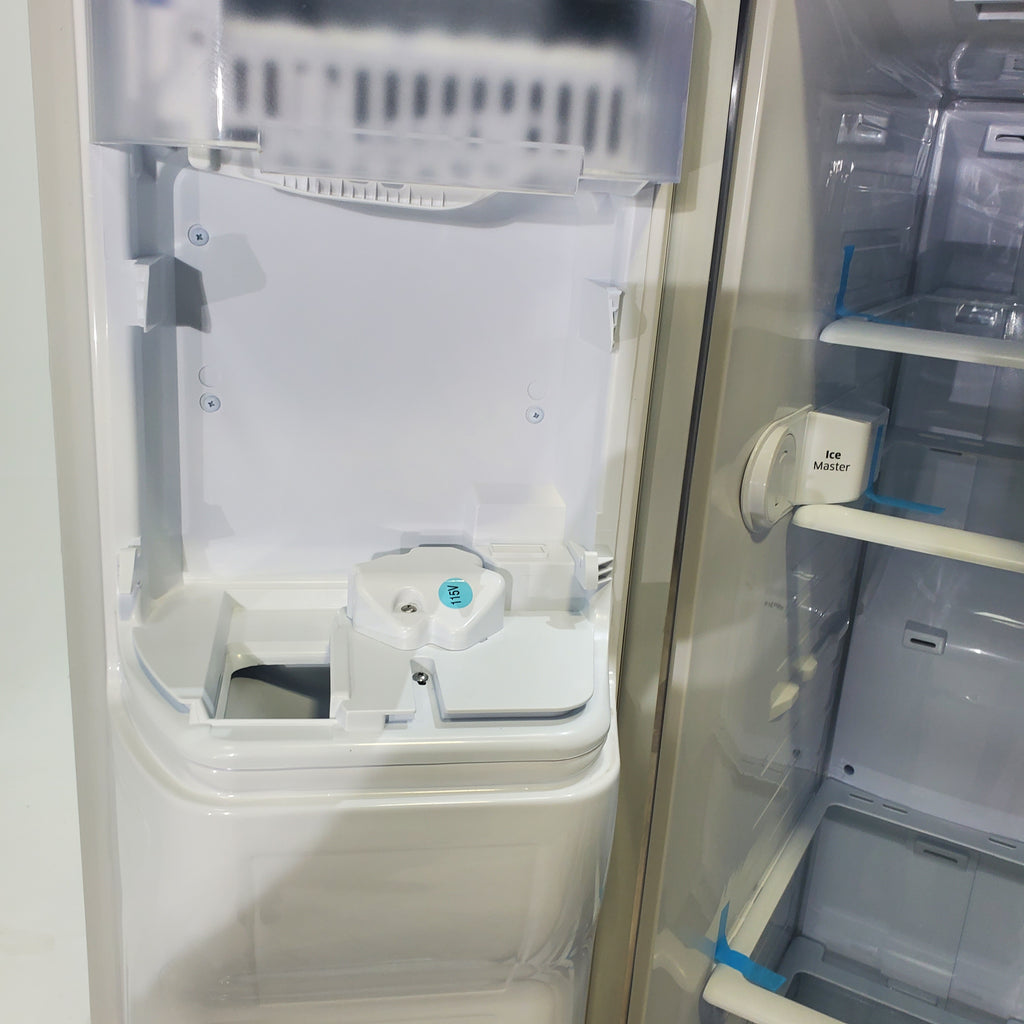 Pictures of Stainless Steel ENERGY STAR Samsung 24.5 cu. ft. Side by Side Refrigerator with Exterior Ice and Water Dispenser - Certified Refurbished - Neu Appliance Outlet - Discount Appliance Outlet in Austin, Tx