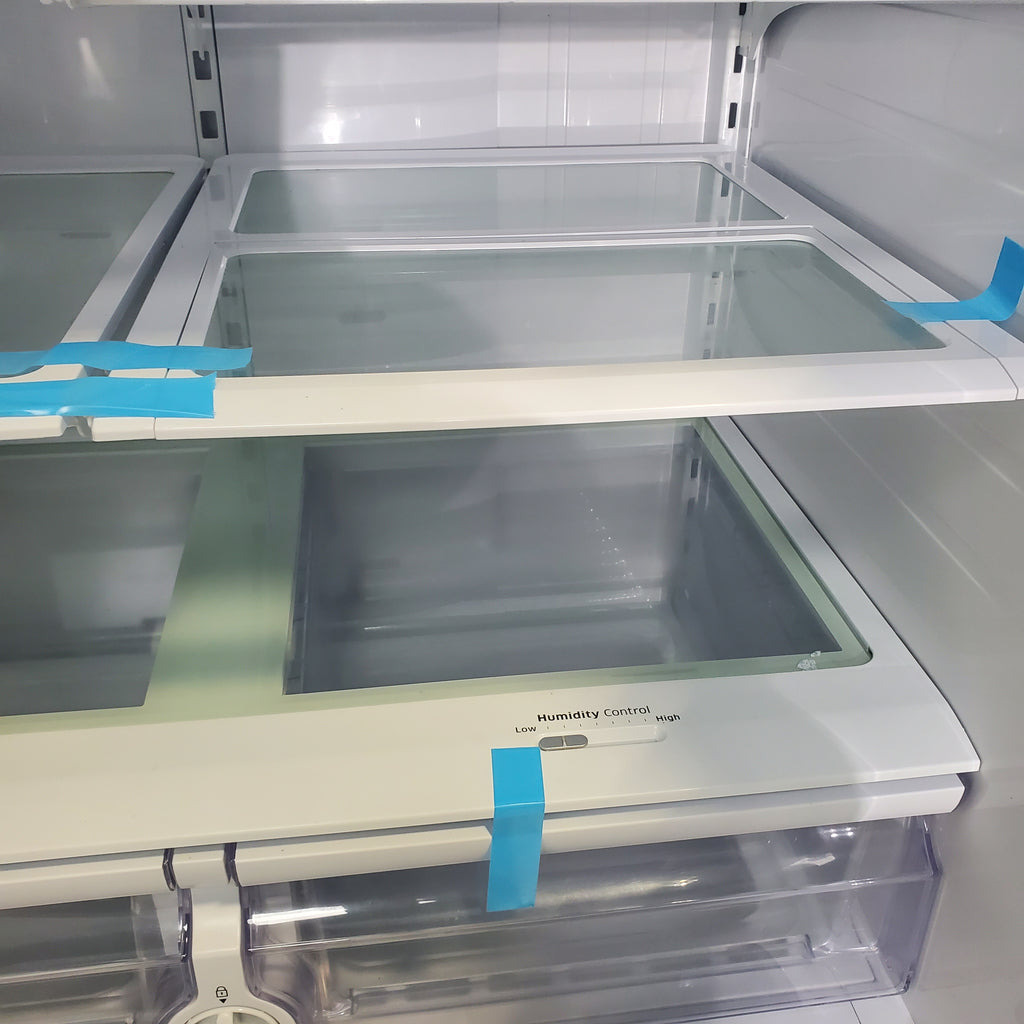 Pictures of Stainless Steel ENERGY STAR Samsung 24.6 cu. ft. 3 Door French Door Refrigerator with External Water and Ice Dispenser - Certified Refurbished - Neu Appliance Outlet - Discount Appliance Outlet in Austin, Tx