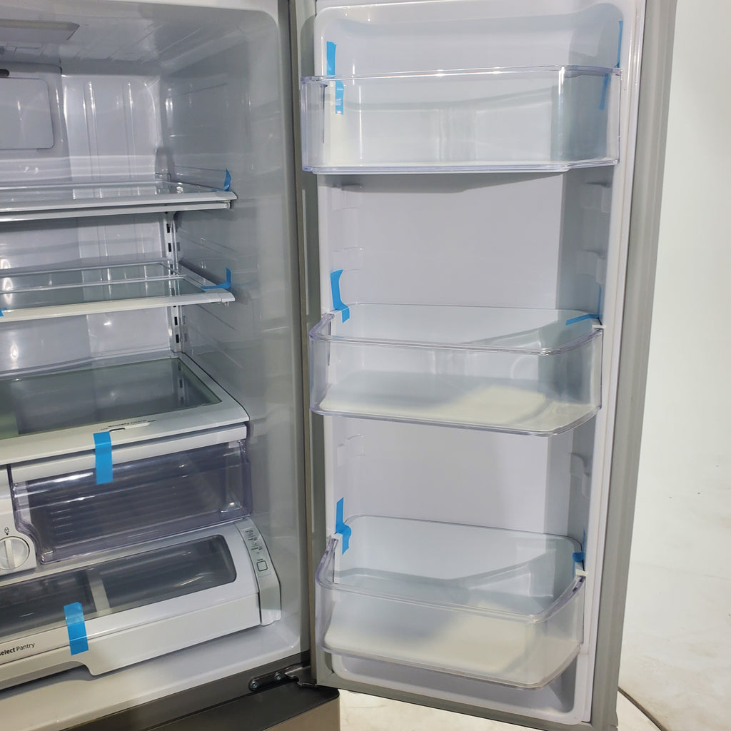 Pictures of Stainless Steel ENERGY STAR Samsung 24.6 cu. ft. 3 Door French Door Refrigerator with External Water and Ice Dispenser - Certified Refurbished - Neu Appliance Outlet - Discount Appliance Outlet in Austin, Tx