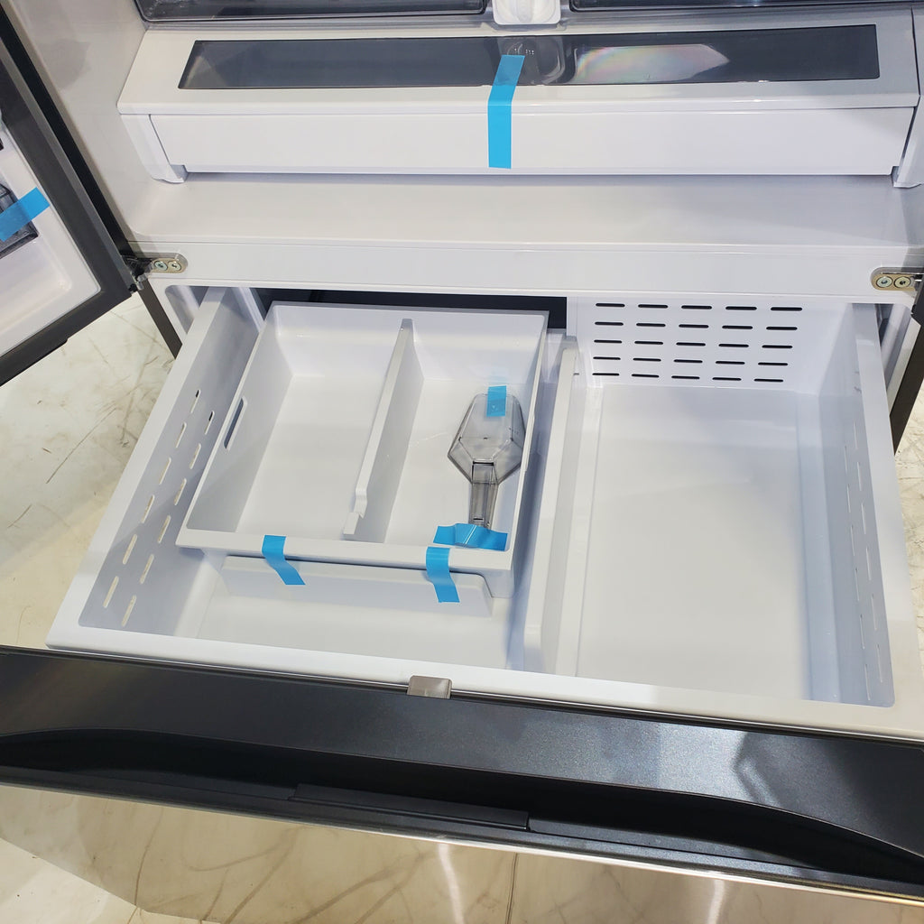 Pictures of Fingerprint Resistant Stainless Steel ENERGY STAR Samsung 32 cu. ft. 3 Door French Door Refrigerator with Dual Auto Ice Maker - Scratch & Dent - Minor - Neu Appliance Outlet - Discount Appliance Outlet in Austin, Tx