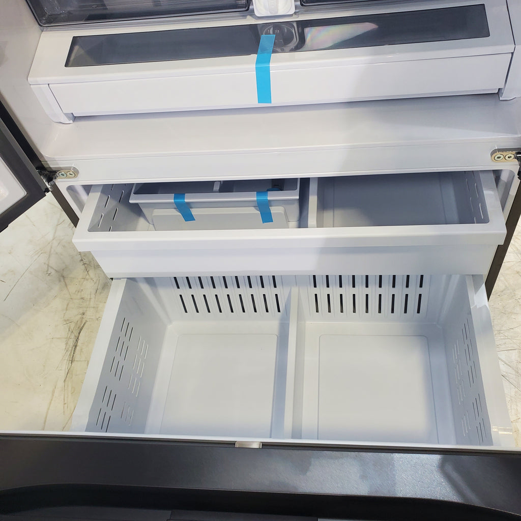 Pictures of Fingerprint Resistant Stainless Steel ENERGY STAR Samsung 32 cu. ft. 3 Door French Door Refrigerator with Dual Auto Ice Maker - Scratch & Dent - Minor - Neu Appliance Outlet - Discount Appliance Outlet in Austin, Tx