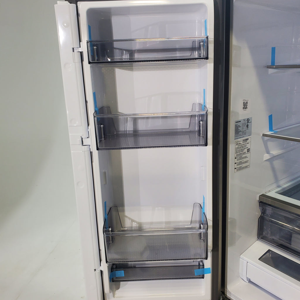Pictures of Fingerprint Resistant Stainless Steel ENERGY STAR Samsung 32 cu. ft. 3 Door French Door Refrigerator with Dual Auto Ice Maker - Scratch & Dent - Minor - Neu Appliance Outlet - Discount Appliance Outlet in Austin, Tx
