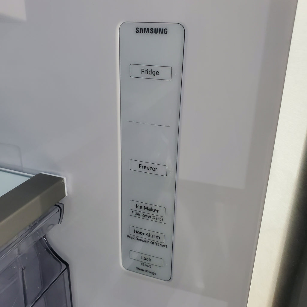 Pictures of Fingerprint Resistant Stainless Steel ENERGY STAR Samsung 32 cu. ft. 3 Door French Door Refrigerator with Dual Auto Ice Maker - Scratch & Dent - Minor - Neu Appliance Outlet - Discount Appliance Outlet in Austin, Tx