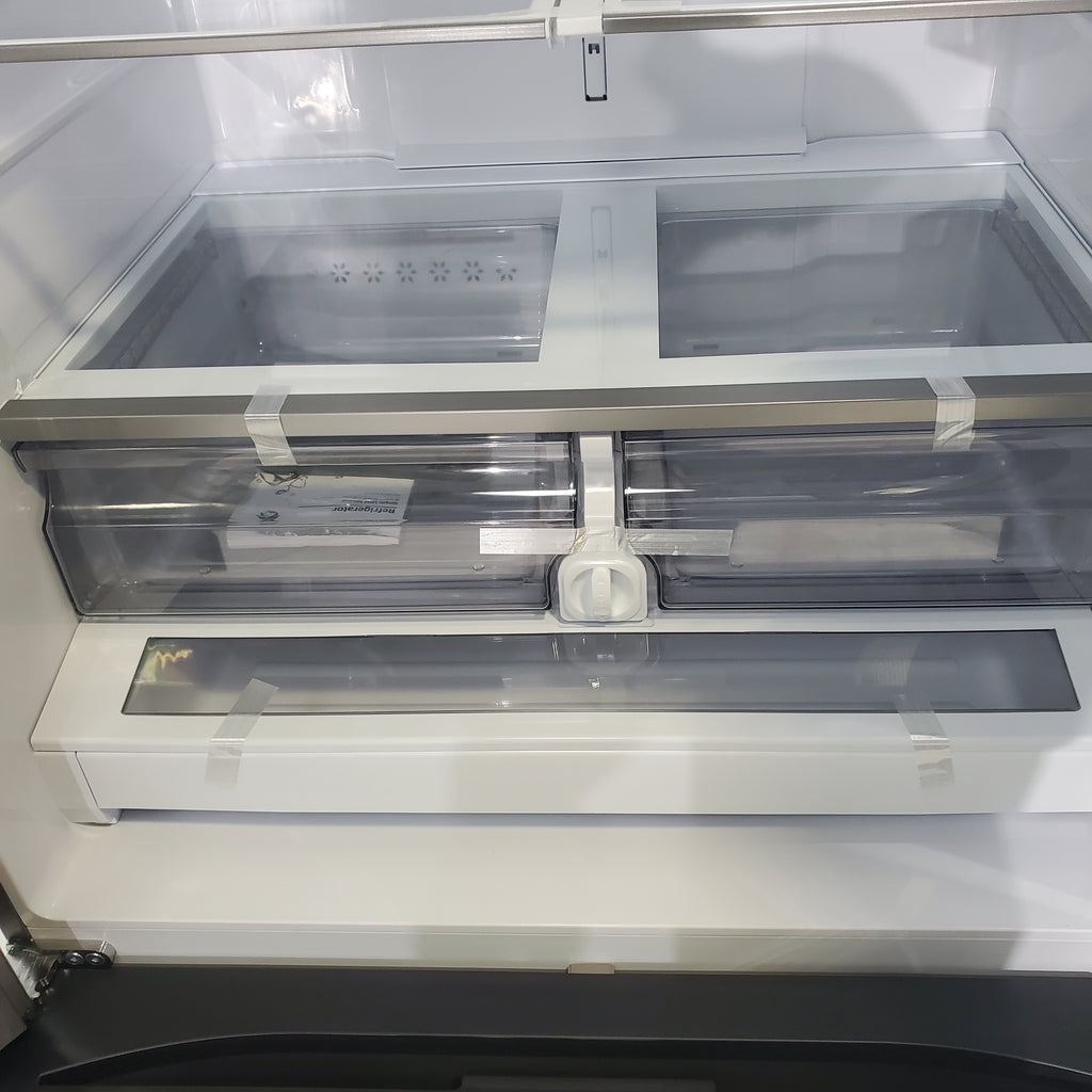 Pictures of Fingerprint Resistant Stainless Steel ENERGY STAR Samsung 32 cu. ft. 3 Door French Door Refrigerator with Dual Auto Ice Maker - Scratch & Dent - Minor - Neu Appliance Outlet - Discount Appliance Outlet in Austin, Tx