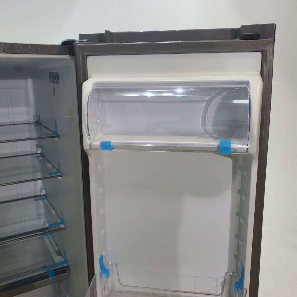 Pictures of 33 in. Wide Fingerprint-Resistant Stainless Steel Whirlpool 21.4 cu. ft. Side by Side Refrigerator with In Door Ice and Water Dispenser - Scratch & Dent - Moderate - Neu Appliance Outlet - Discount Appliance Outlet in Austin, Tx