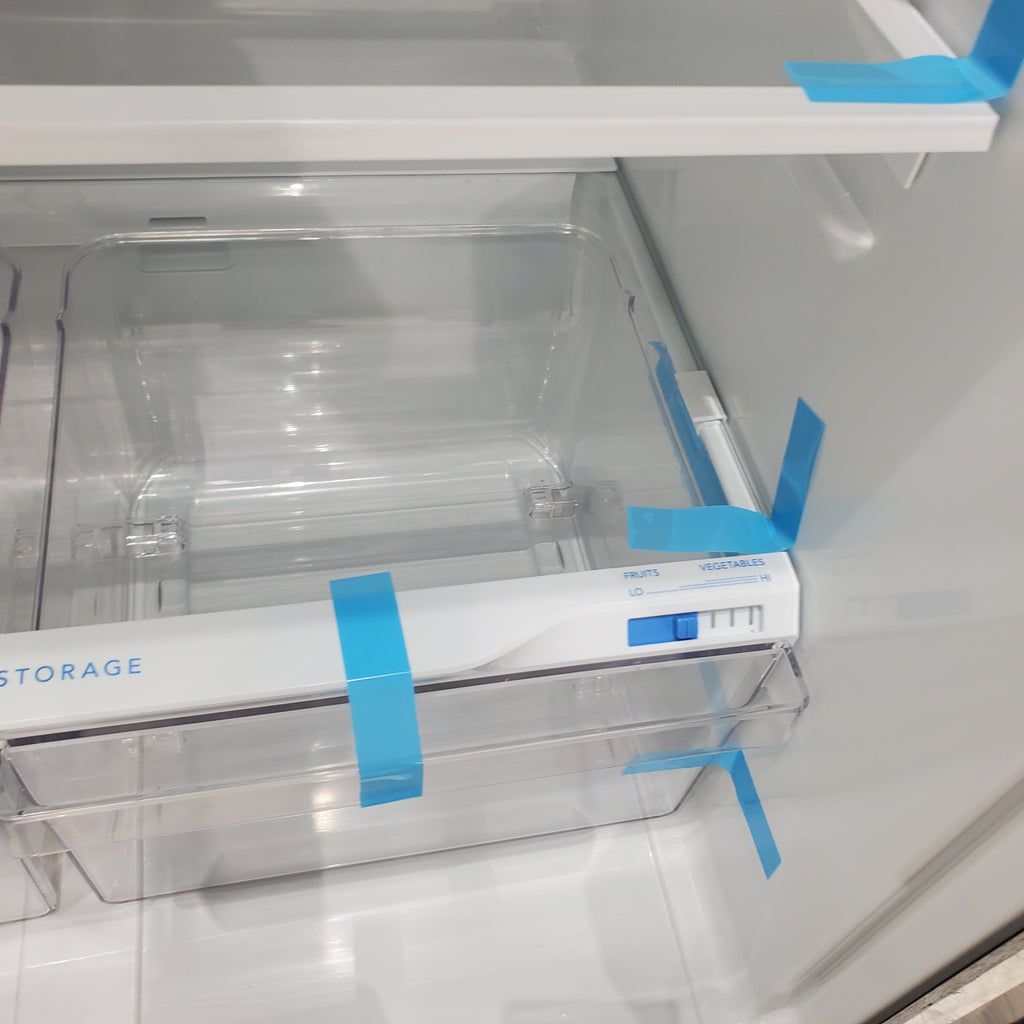 Pictures of Black Frigidaire 18.3 cu. ft. Top Freezer Refrigerator with Even Temp Cooling System - Scratch & Dent - Minor - Neu Appliance Outlet - Discount Appliance Outlet in Austin, Tx