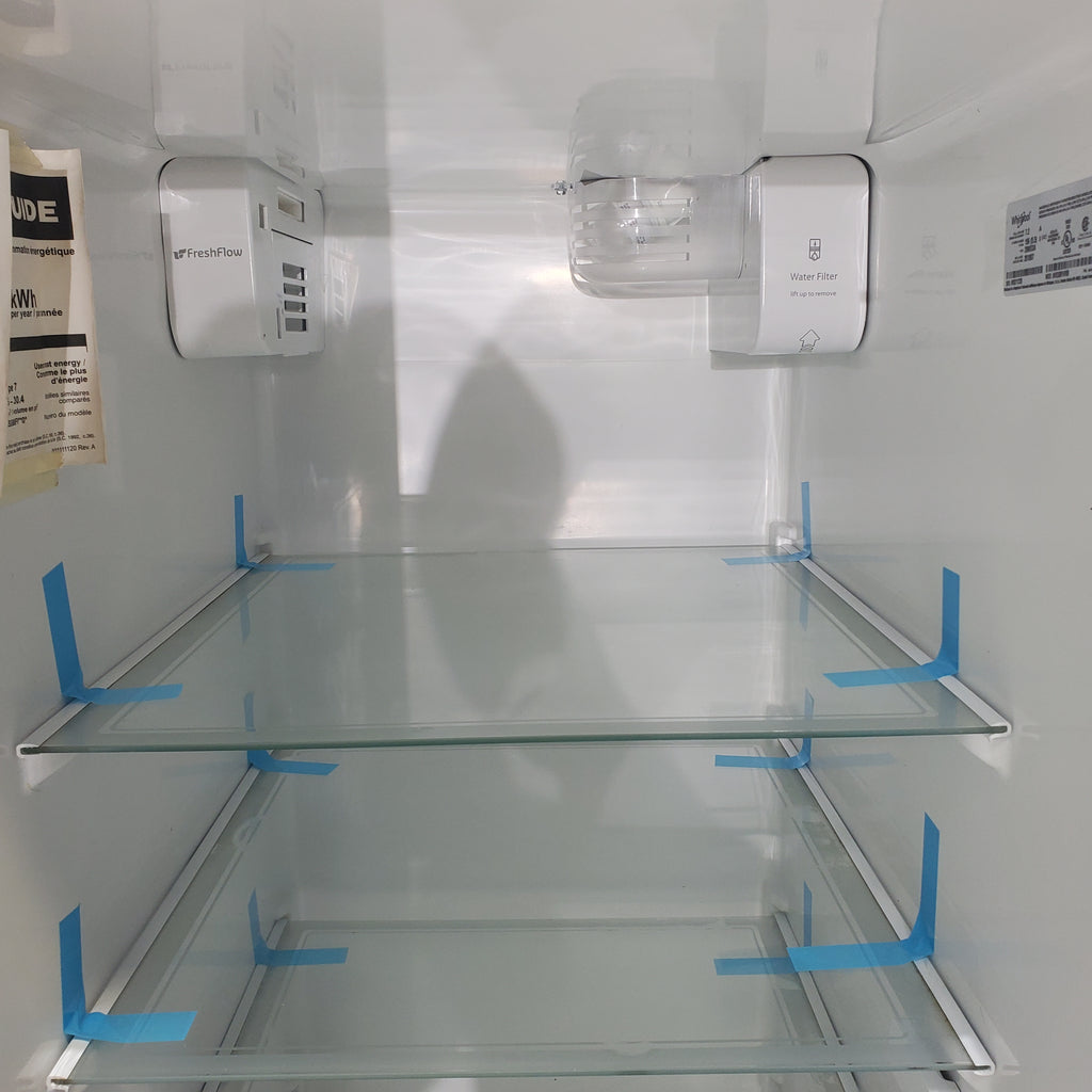 Pictures of Black Stainless Steel  Whirlpool 28.49 cu. ft. Side by Side Refrigerator with In Door Ice and Water Dispenser - Certified Refurbished - Neu Appliance Outlet - Discount Appliance Outlet in Austin, Tx