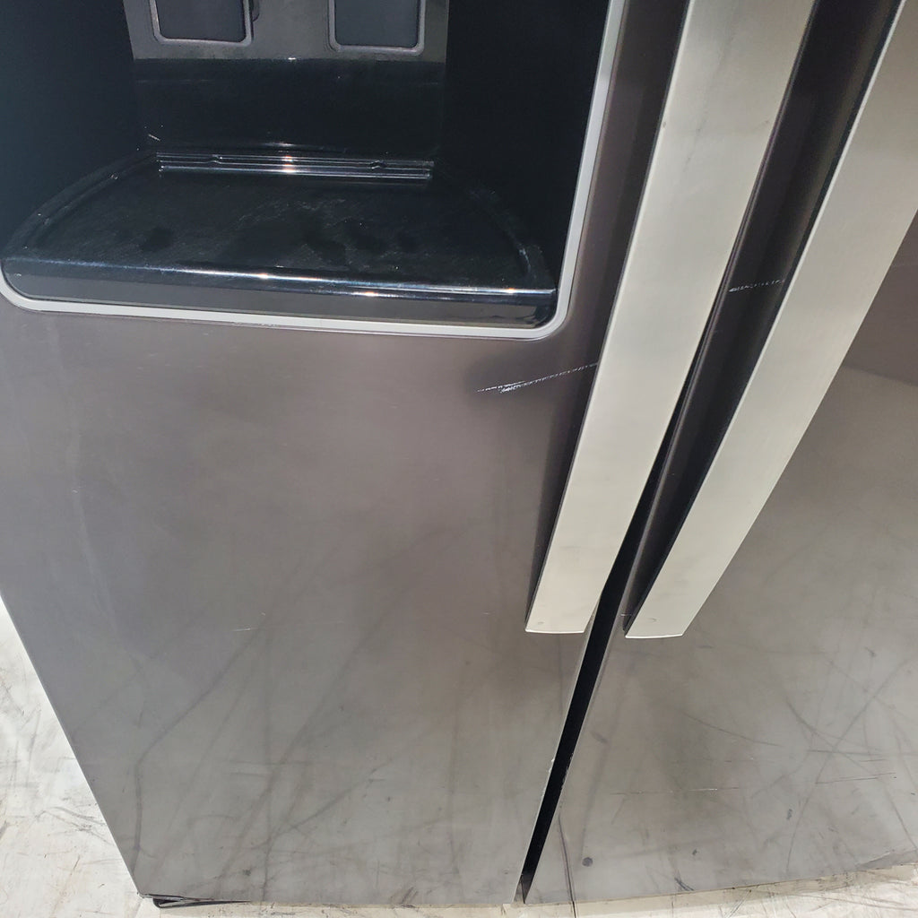 Pictures of Black Stainless Steel  Whirlpool 28.49 cu. ft. Side by Side Refrigerator with In Door Ice and Water Dispenser - Certified Refurbished - Neu Appliance Outlet - Discount Appliance Outlet in Austin, Tx