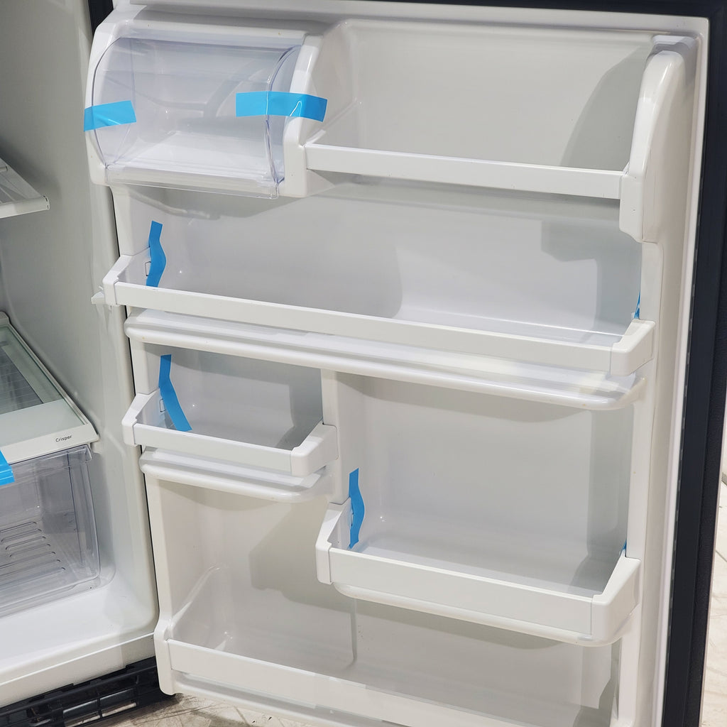 Pictures of 30" Wide Whirlpool Black Top Freezer 18.2 cu ft Refrigerator with Ice Maker - Certified Refurbished - Neu Appliance Outlet - Discount Appliance Outlet in Austin, Tx