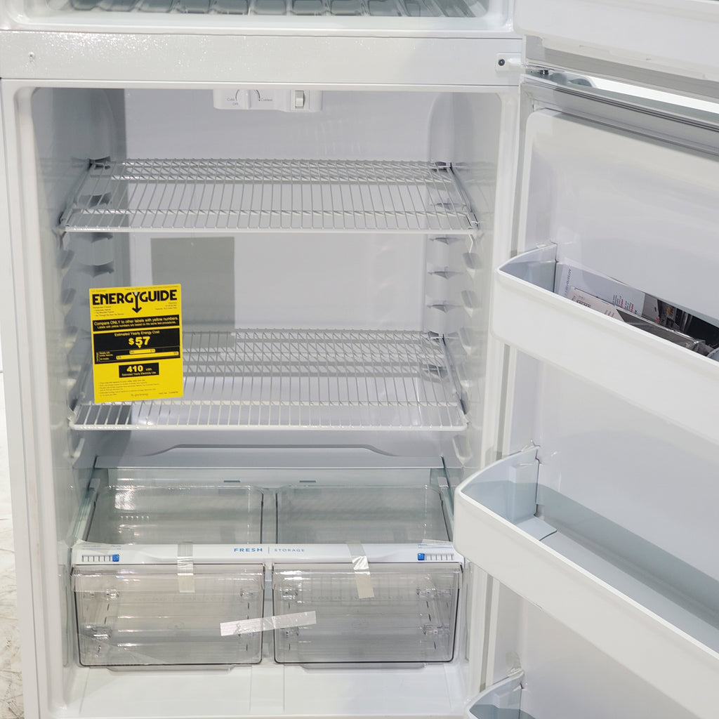 Pictures of White Frigidaire 18.3 cu. ft. Top Freezer Refrigerator with Garage-Ready Design - Scratch & Dent - Minor - Neu Appliance Outlet - Discount Appliance Outlet in Austin, Tx