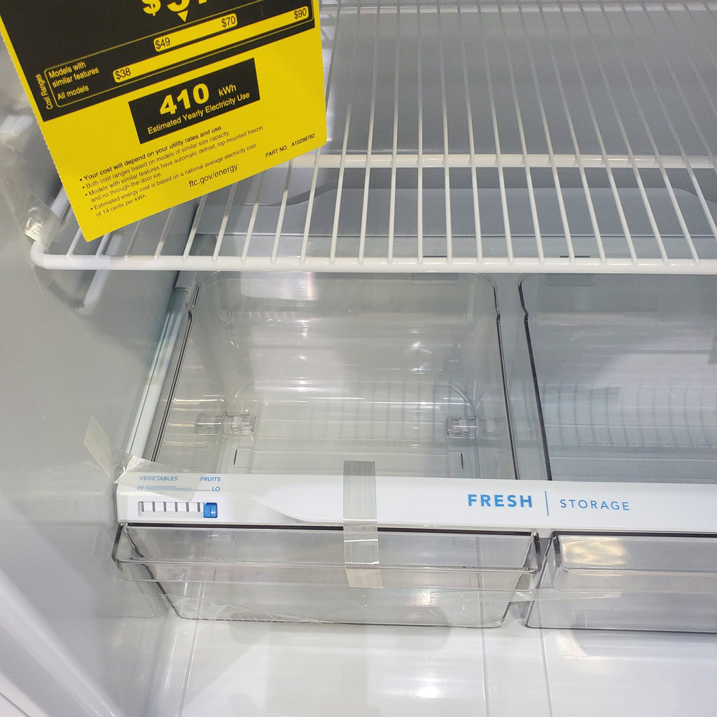 Pictures of White Frigidaire 18.3 cu. ft. Top Freezer Refrigerator with Garage-Ready Design - Scratch & Dent - Minor - Neu Appliance Outlet - Discount Appliance Outlet in Austin, Tx