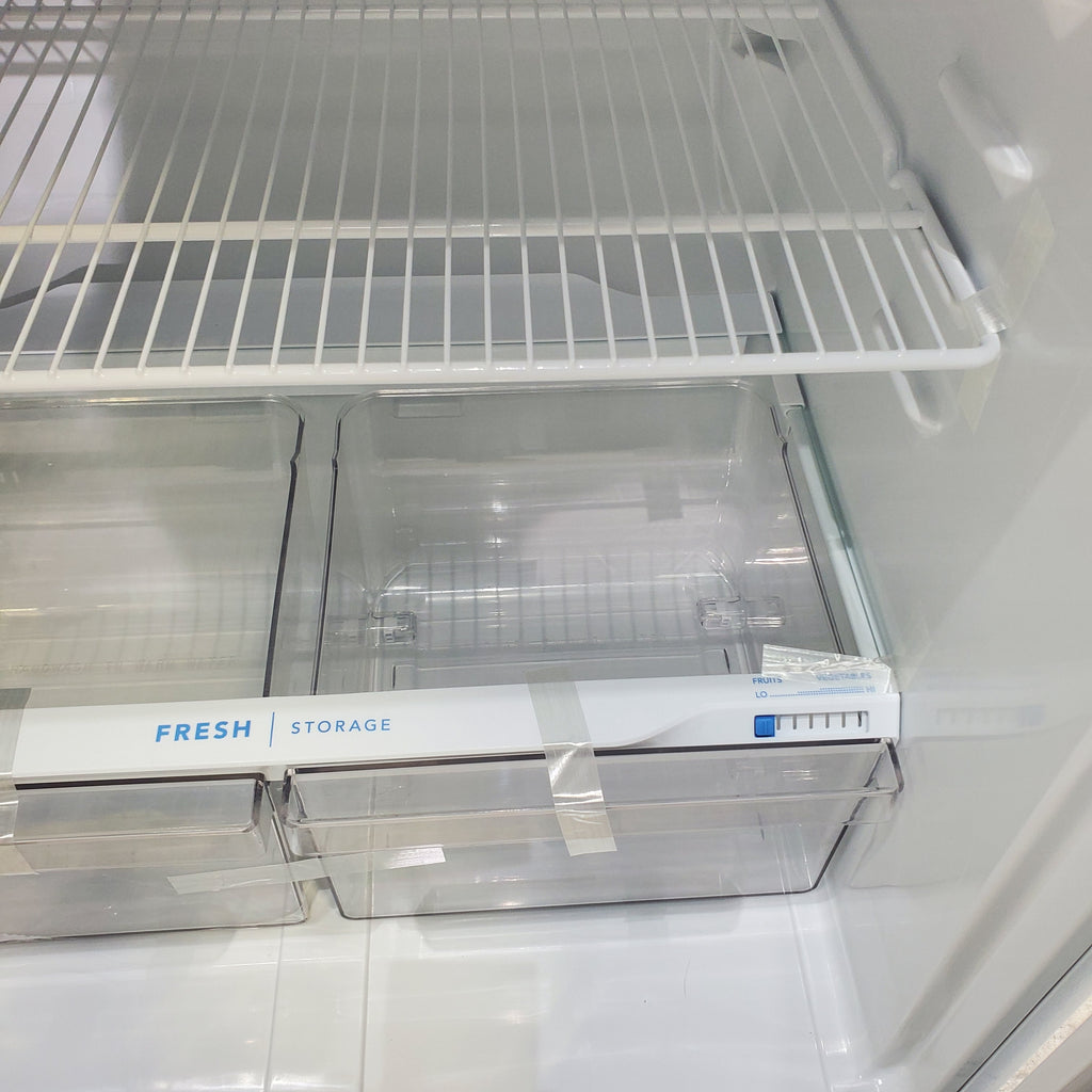 Pictures of White Frigidaire 18.3 cu. ft. Top Freezer Refrigerator with Garage-Ready Design - Scratch & Dent - Minor - Neu Appliance Outlet - Discount Appliance Outlet in Austin, Tx