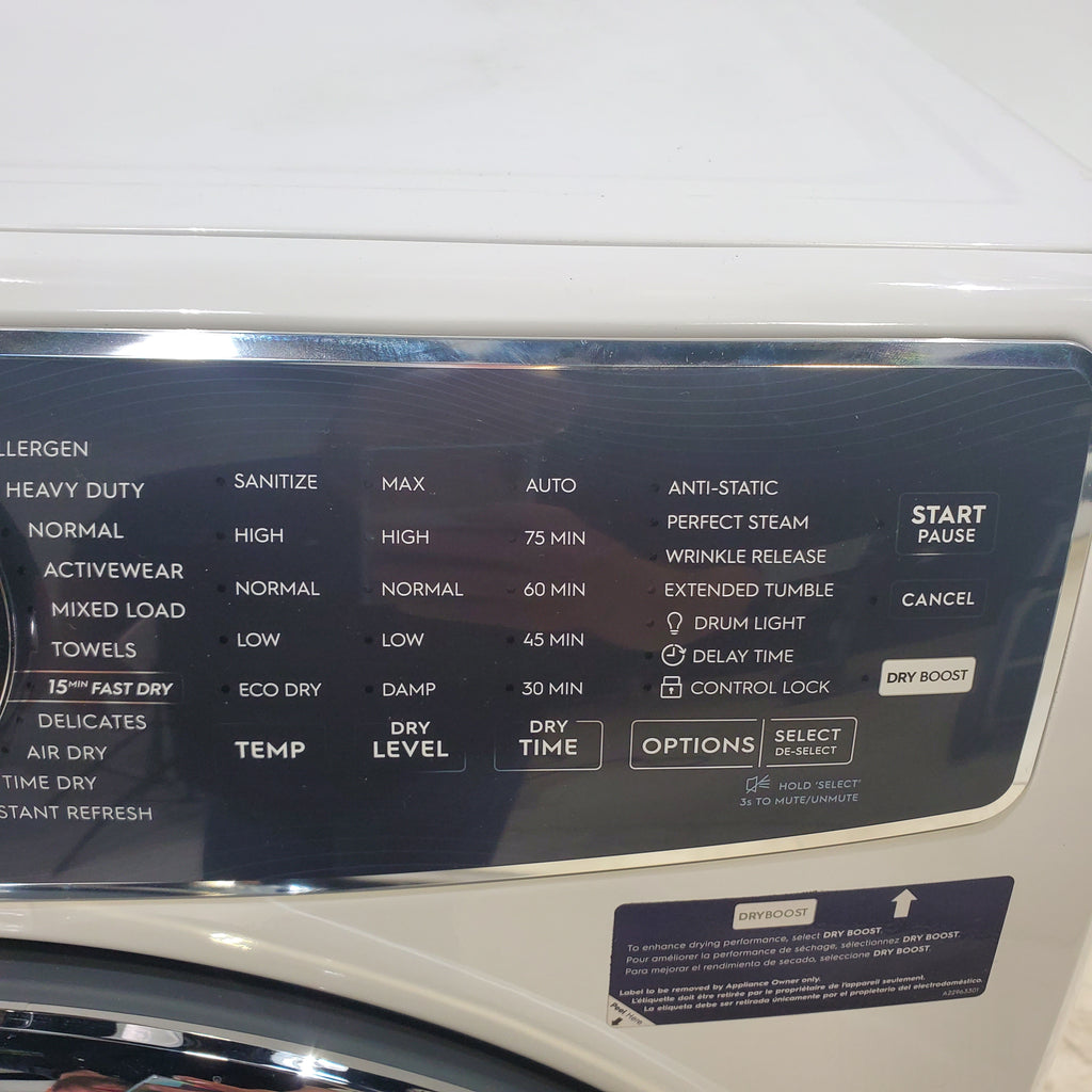 Pictures of Electrolux 600 Series ENERGY STAR 8.0 cu ft Steam Gas Dryer with Predictive Dry - Scratch & Dent - Minor - Neu Appliance Outlet - Discount Appliance Outlet in Austin, Tx