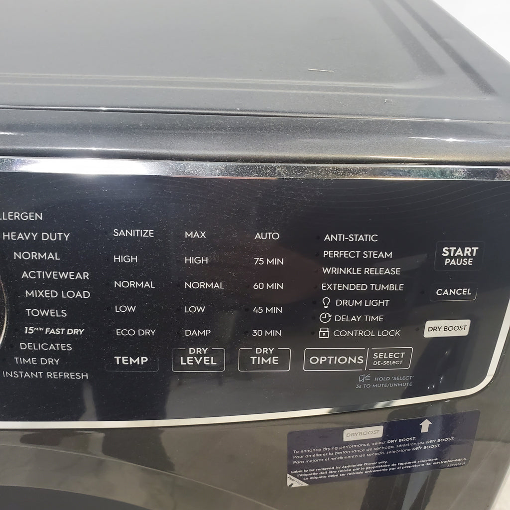 Pictures of Titanium Electrolux 500 Series Electric Steam 8.0 cu ft ENERGY STAR Dryer with Instant Refresh Cycle - Scratch & Dent - Minor - Neu Appliance Outlet - Discount Appliance Outlet in Austin, Tx