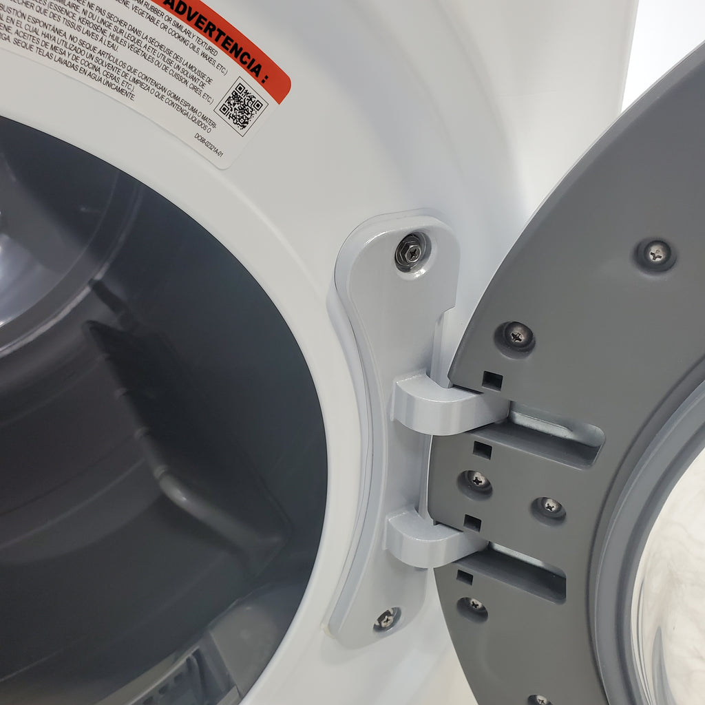 Pictures of White Samsung 7.5 cu. ft. Front Load Electric Dryer with Smart Care - Scratch and Dent - Minor - Neu Appliance Outlet - Discount Appliance Outlet in Austin, Tx