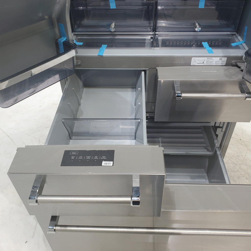 Pictures of Stainless Steel KitchenAid 25.8 cu. ft. 5 Door Refrigerator with External Ice and Water Dispenser - Certified Refurbished - Neu Appliance Outlet - Discount Appliance Outlet in Austin, Tx