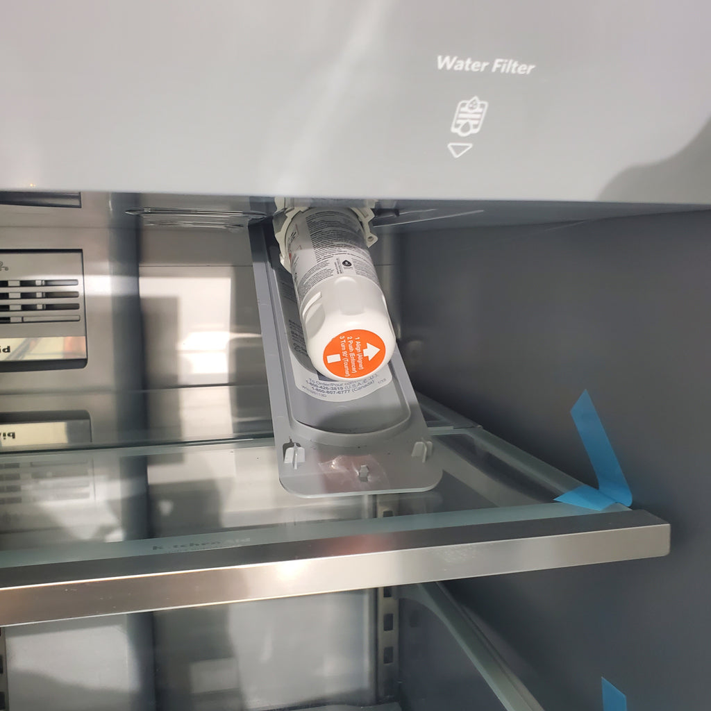 Pictures of Stainless Steel KitchenAid 25.8 cu. ft. 5 Door Refrigerator with External Ice and Water Dispenser - Certified Refurbished - Neu Appliance Outlet - Discount Appliance Outlet in Austin, Tx