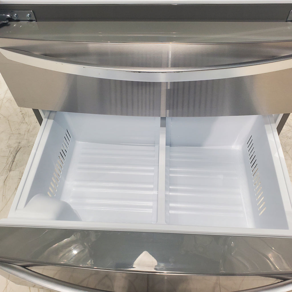 Pictures of PrintProof Stainless Steel ENERGY STAR LG 28 cu. ft. 4 Door French Door Refrigerator with Craft Ice - Scratch & Dent - Minor - Neu Appliance Outlet - Discount Appliance Outlet in Austin, Tx