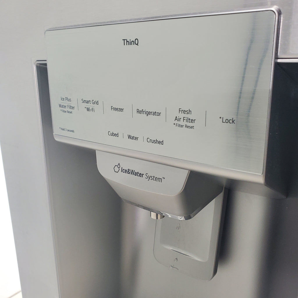 Pictures of PrintProof Stainless Steel ENERGY STAR LG 28 cu. ft. 4 Door French Door Refrigerator with Craft Ice - Scratch & Dent - Minor - Neu Appliance Outlet - Discount Appliance Outlet in Austin, Tx