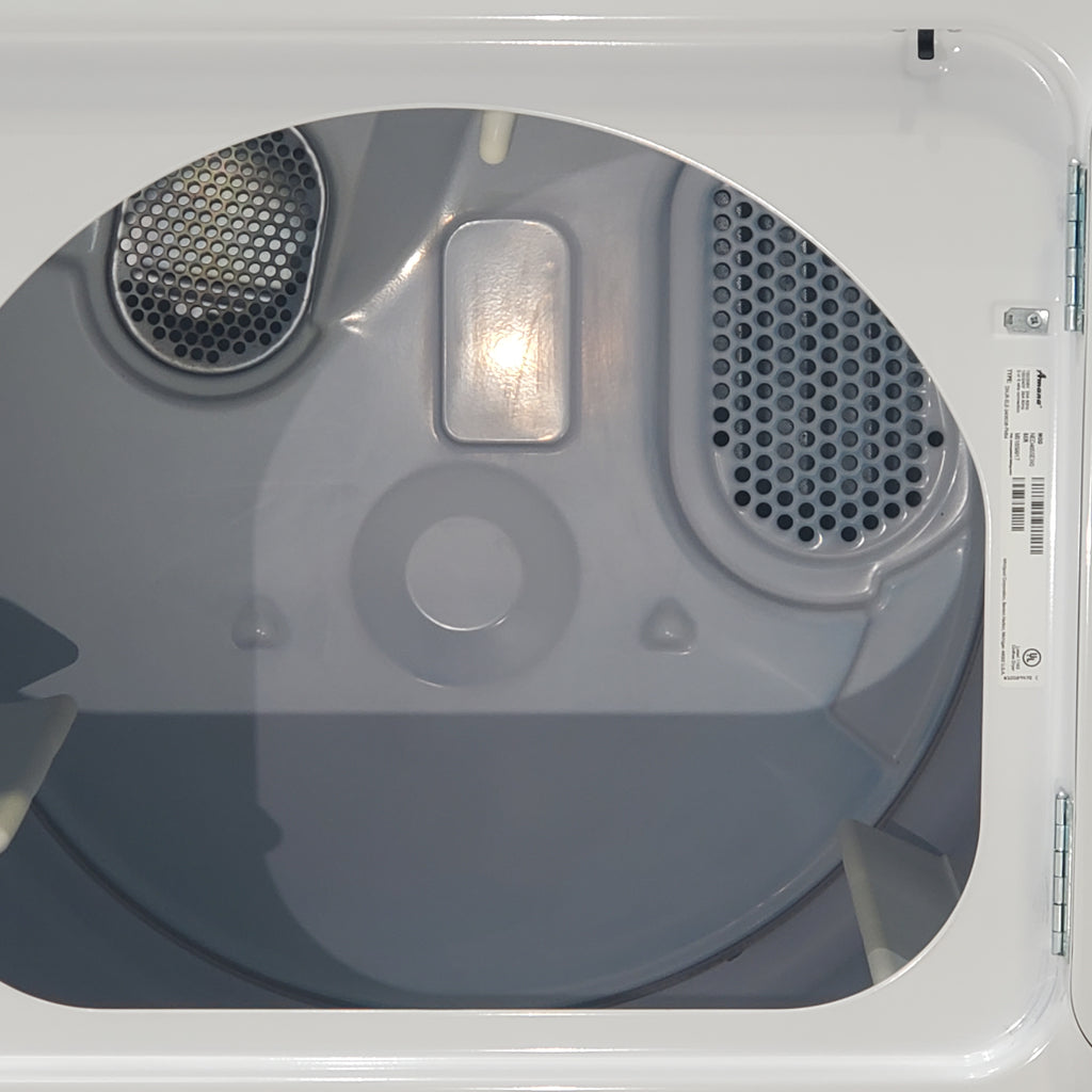 Pictures of Amana 3.8 cu. ft. Top Load Washing Machine with Deep Water Wash Option and Amana 6.5 cu. ft. Electric Dryer with Automatic Cycles - Scratch & Dent - Minor - Neu Appliance Outlet - Discount Appliance Outlet in Austin, Tx