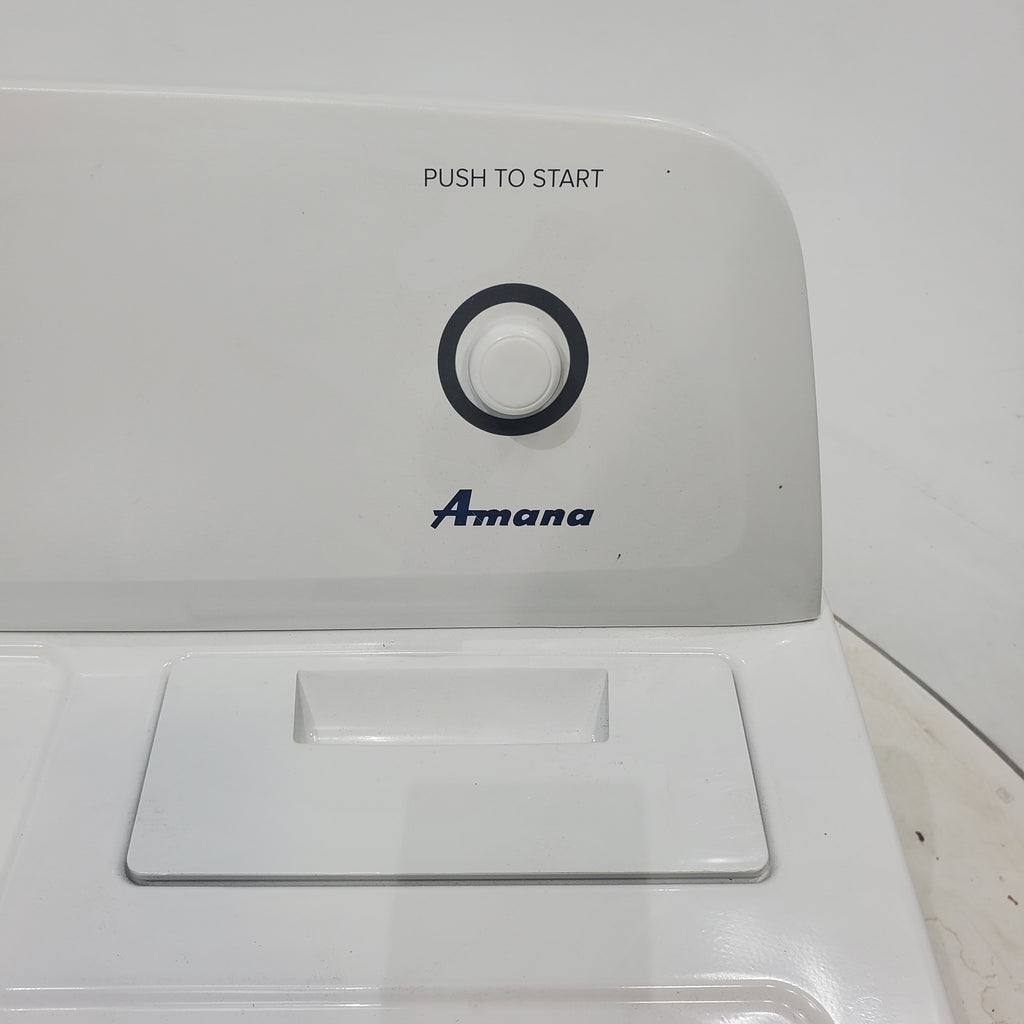 Pictures of Amana 3.8 cu. ft. Top Load Washing Machine with Deep Water Wash Option and Amana 6.5 cu. ft. Electric Dryer with Automatic Cycles - Scratch & Dent - Minor - Neu Appliance Outlet - Discount Appliance Outlet in Austin, Tx