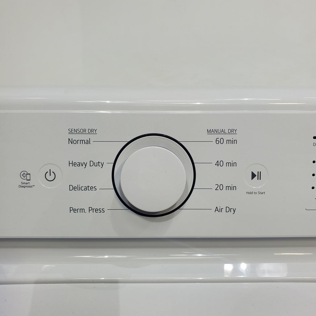 Pictures of ENERGY STAR LG 4.1 cu. ft. Top Load Washing Machine with 4-Way Agitator and  ENERGY STAR LG 7.3 cu. ft. Electric Dryer with Smart Diagnosis - Scratch & Dent - Minor - Neu Appliance Outlet - Discount Appliance Outlet in Austin, Tx