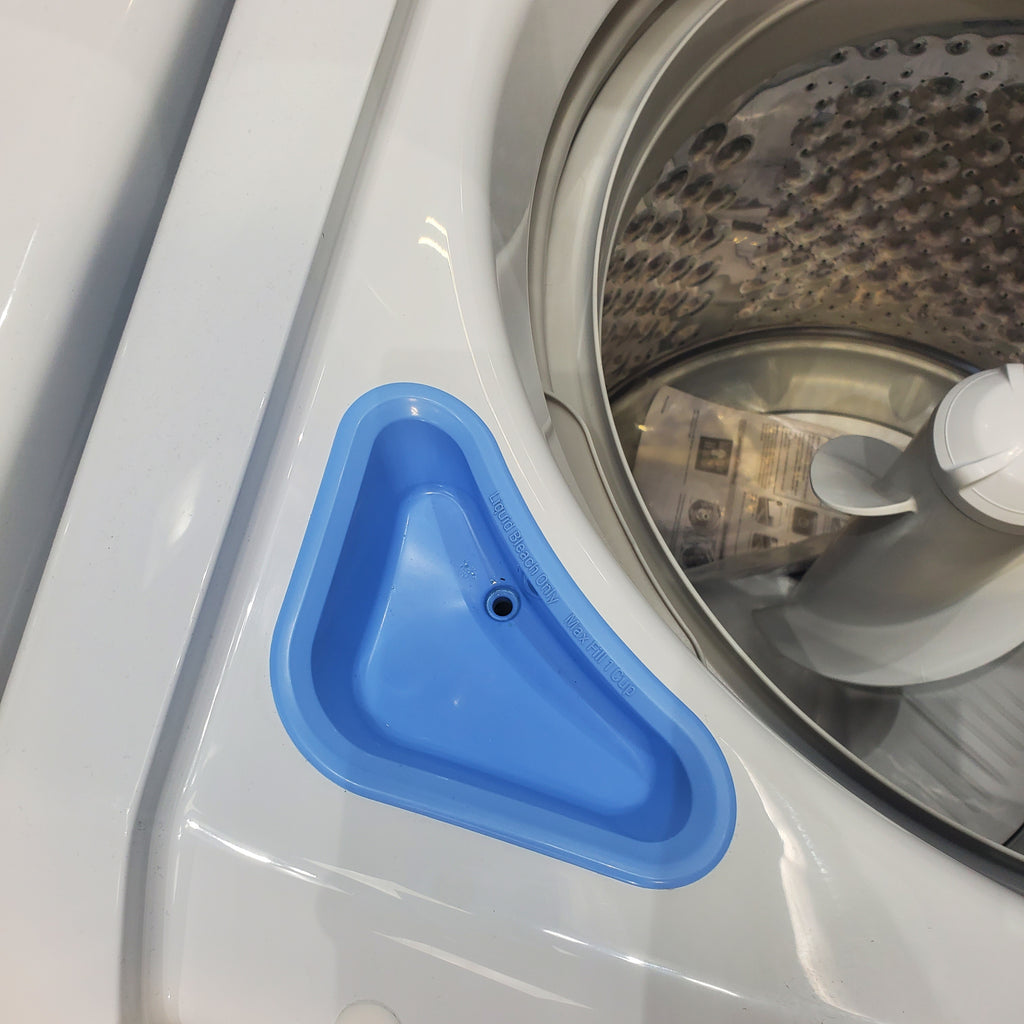 Pictures of ENERGY STAR LG 4.1 cu. ft. Top Load Washing Machine with 4-Way Agitator and  ENERGY STAR LG 7.3 cu. ft. Electric Dryer with Smart Diagnosis - Scratch & Dent - Minor - Neu Appliance Outlet - Discount Appliance Outlet in Austin, Tx