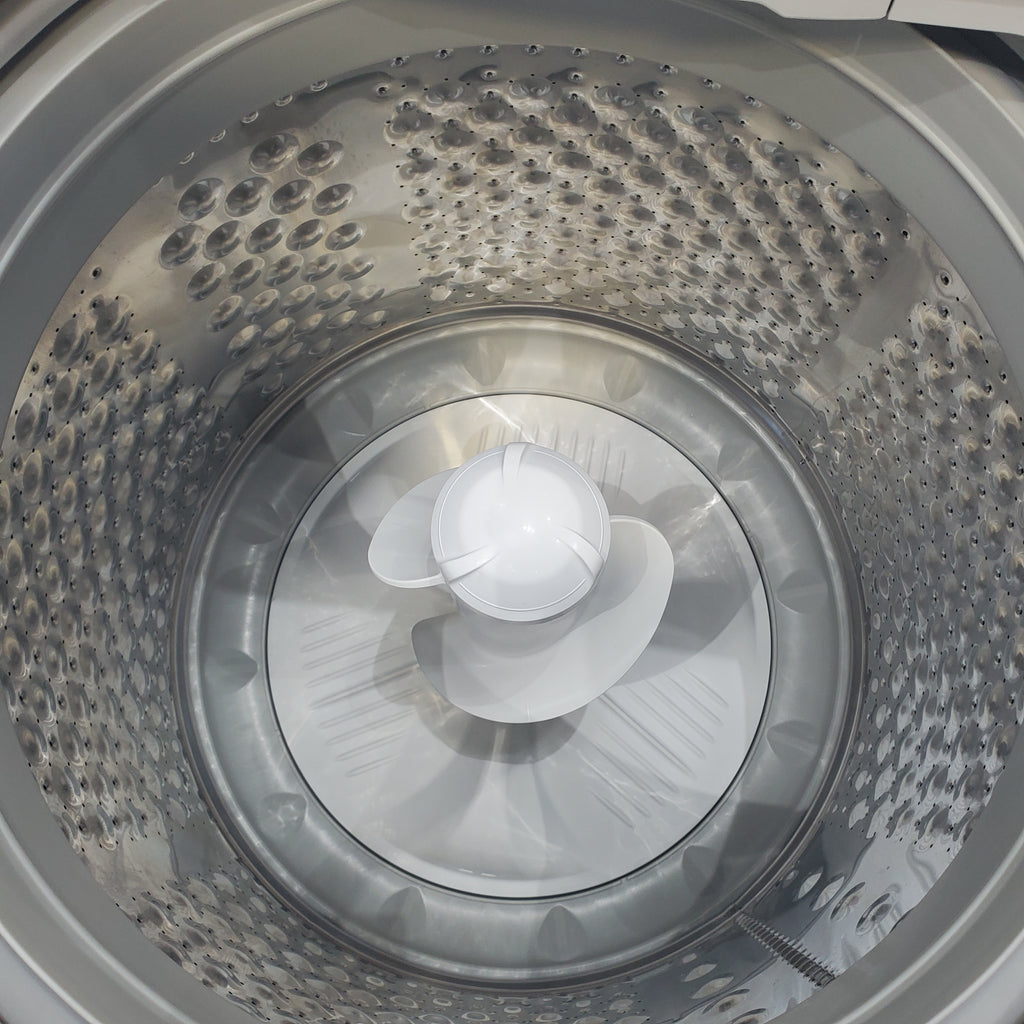 Pictures of ENERGY STAR LG 4.1 cu. ft. Top Load Washing Machine with 4-Way Agitator and  ENERGY STAR LG 7.3 cu. ft. Electric Dryer with Smart Diagnosis - Scratch & Dent - Minor - Neu Appliance Outlet - Discount Appliance Outlet in Austin, Tx