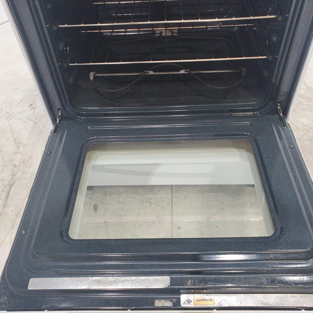 Pictures of White Whirlpool 5.3 cu. ft. Freestanding 5 Heating Element Smooth Cooktop Range with Frozen Bake Technology - Certified Refurbished - Neu Appliance Outlet - Discount Appliance Outlet in Austin, Tx