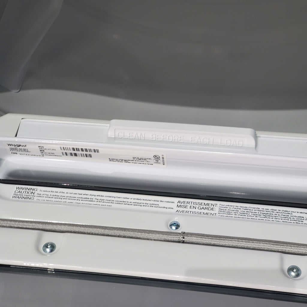 Pictures of ENERGY STAR Whirlpool 5.2 - 5.3 cu. ft. Smart Top Load Washing Machine with 2 in 1 Removable Agitator and 7.4 cu. ft. Electric Dryer with Hamper Door - Scratch & Dent - Minor - Neu Appliance Outlet - Discount Appliance Outlet in Austin, Tx