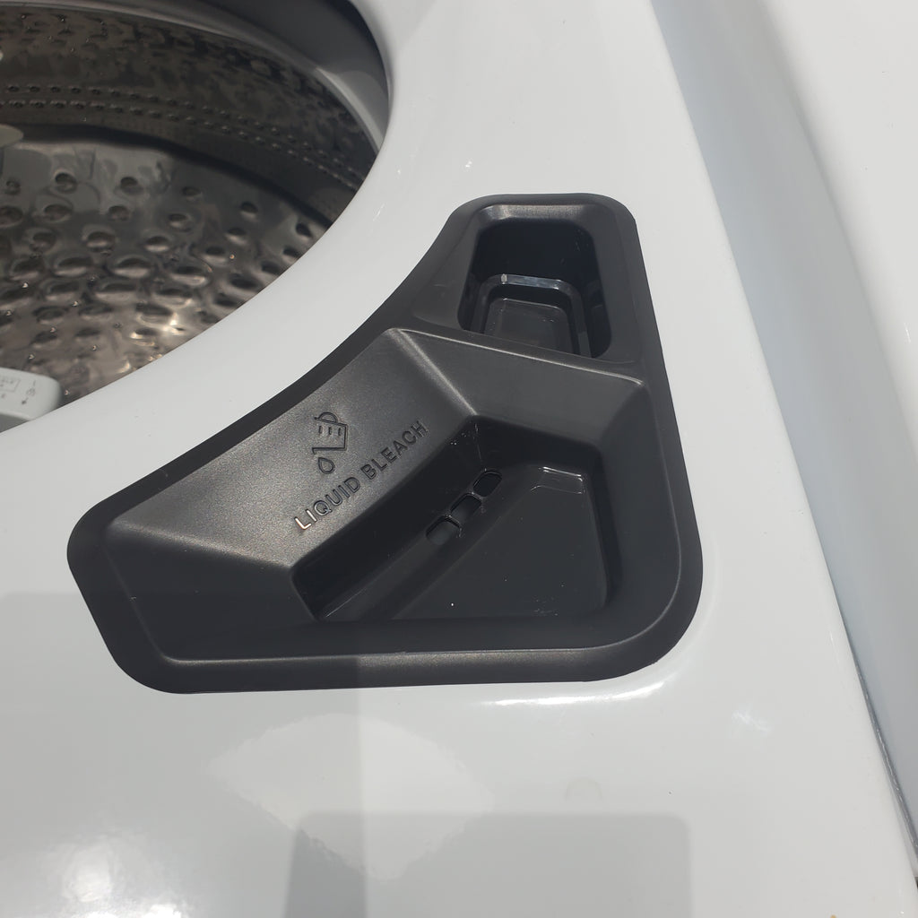 Pictures of ENERGY STAR Whirlpool 5.2 - 5.3 cu. ft. Smart Top Load Washing Machine with 2 in 1 Removable Agitator and 7.4 cu. ft. Electric Dryer with Hamper Door - Scratch & Dent - Minor - Neu Appliance Outlet - Discount Appliance Outlet in Austin, Tx
