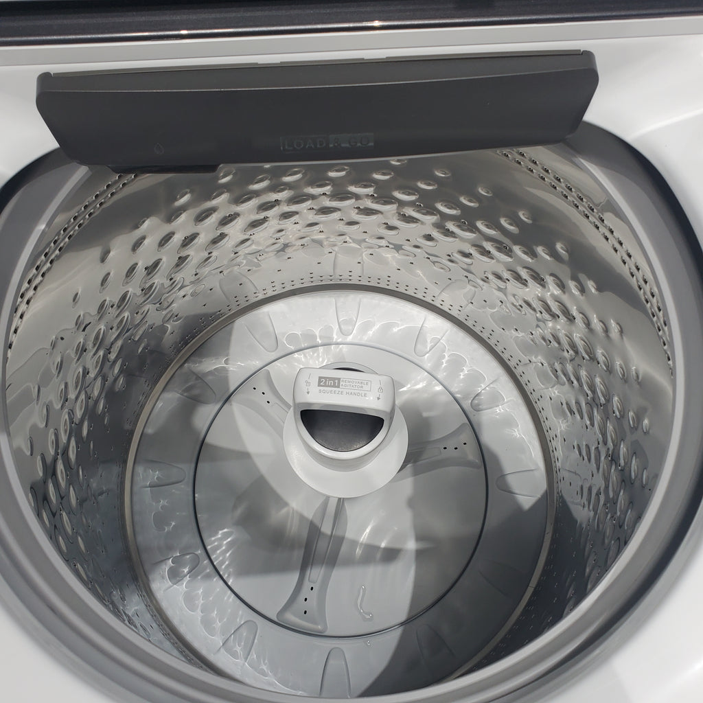 Pictures of ENERGY STAR Whirlpool 5.2 - 5.3 cu. ft. Smart Top Load Washing Machine with 2 in 1 Removable Agitator and 7.4 cu. ft. Electric Dryer with Hamper Door - Scratch & Dent - Minor - Neu Appliance Outlet - Discount Appliance Outlet in Austin, Tx