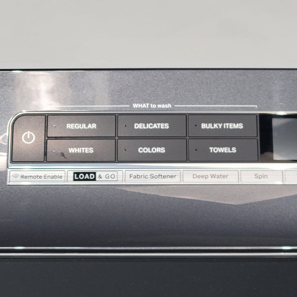 Pictures of ENERGY STAR Whirlpool 5.2 - 5.3 cu. ft. Smart Top Load Washing Machine with 2 in 1 Removable Agitator and 7.4 cu. ft. Electric Dryer with Hamper Door - Scratch & Dent - Minor - Neu Appliance Outlet - Discount Appliance Outlet in Austin, Tx