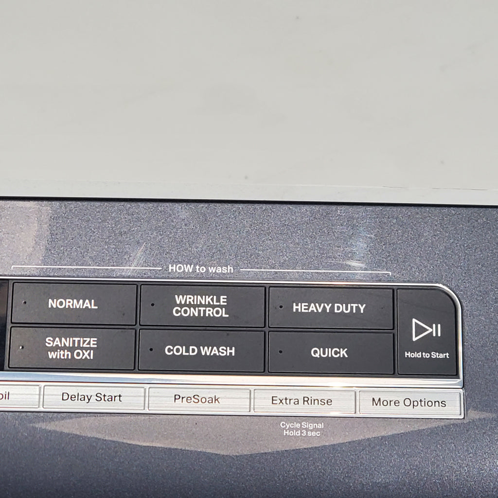 Pictures of ENERGY STAR Whirlpool 5.2 - 5.3 cu. ft. Smart Top Load Washing Machine with 2 in 1 Removable Agitator and 7.4 cu. ft. Electric Dryer with Hamper Door - Scratch & Dent - Minor - Neu Appliance Outlet - Discount Appliance Outlet in Austin, Tx