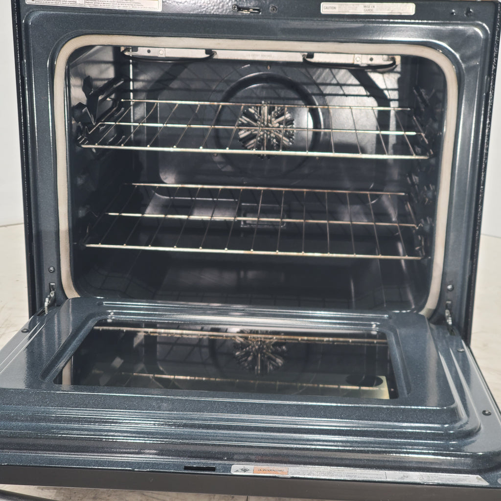 Pictures of Fingerprint Resistant Stainless Steel Whirlpool 5.3 cu. ft. Freestanding 5 Heating Element Smooth Cooktop Range with Convection - Certified Refurbished - Neu Appliance Outlet - Discount Appliance Outlet in Austin, Tx