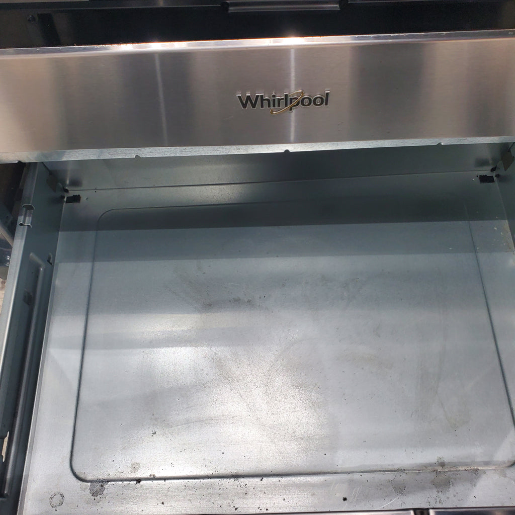 Pictures of Fingerprint Resistant Stainless Steel Whirlpool 5.3 cu. ft. Freestanding 5 Heating Element Smooth Cooktop Range with Convection - Certified Refurbished - Neu Appliance Outlet - Discount Appliance Outlet in Austin, Tx