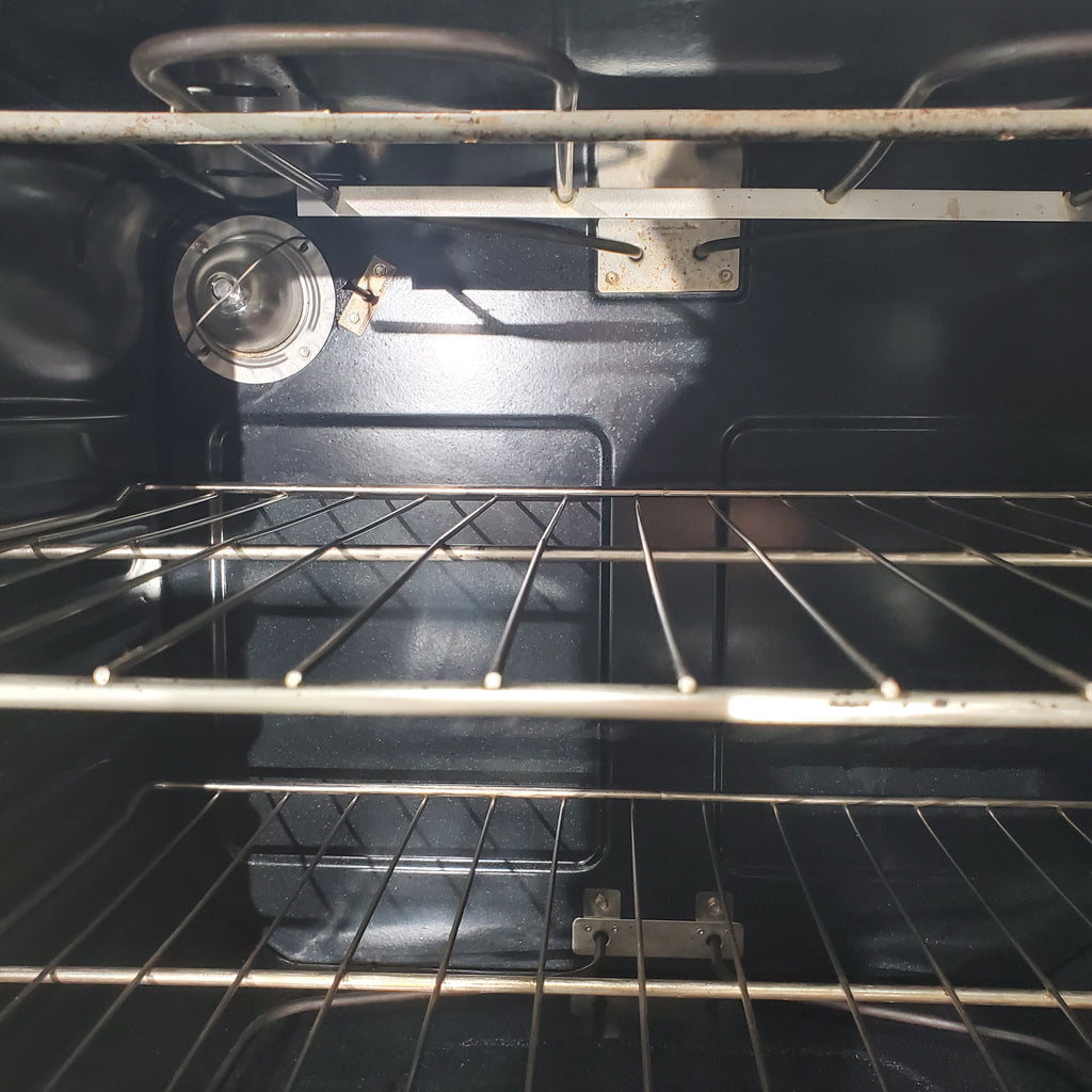 Pictures of Black with Stainless Steel GE 5.0 cu. ft. Freestanding 4 Element Electric Range with Sensi-Temp Technology - Certified Refurbished - Neu Appliance Outlet - Discount Appliance Outlet in Austin, Tx