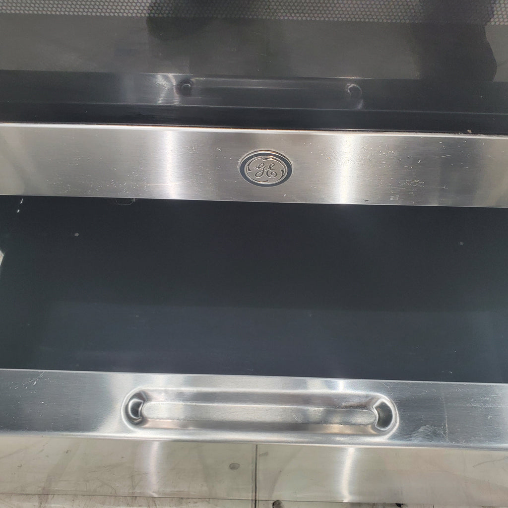 Pictures of Black with Stainless Steel GE 5.0 cu. ft. Freestanding 4 Element Electric Range with Sensi-Temp Technology - Certified Refurbished - Neu Appliance Outlet - Discount Appliance Outlet in Austin, Tx