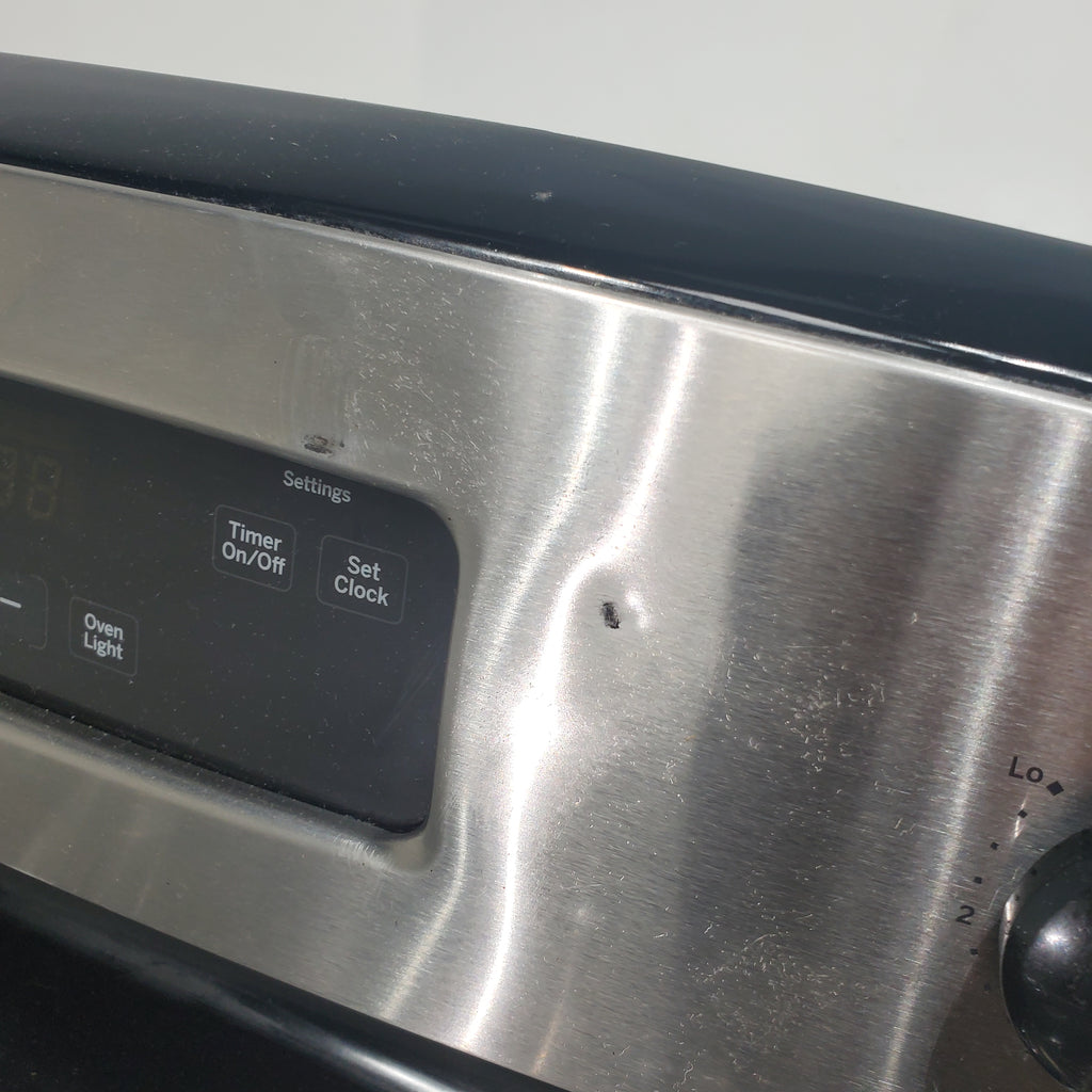 Pictures of Black with Stainless Steel GE 5.0 cu. ft. Freestanding 4 Element Electric Range with Sensi-Temp Technology - Certified Refurbished - Neu Appliance Outlet - Discount Appliance Outlet in Austin, Tx