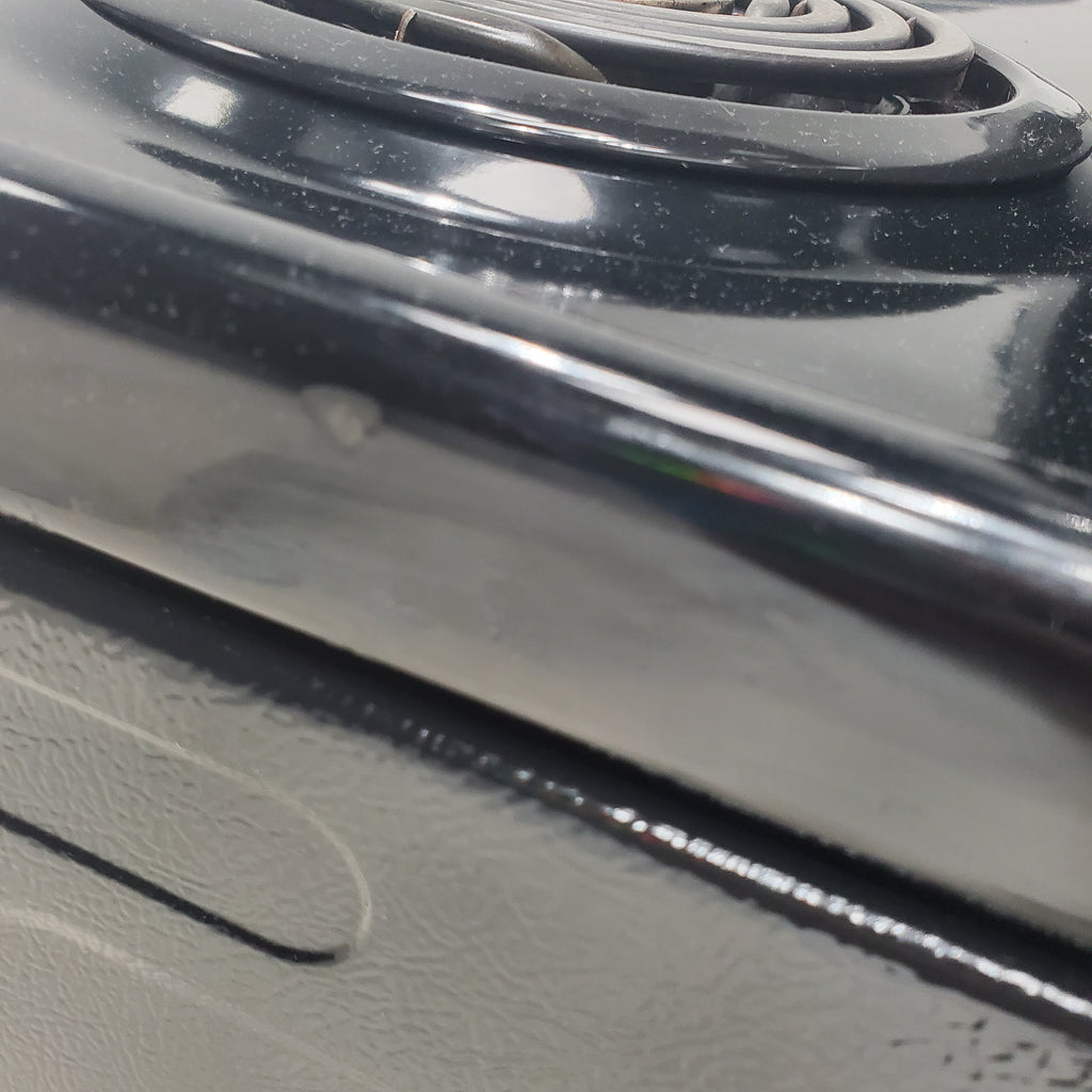 Pictures of Black with Stainless Steel GE 5.0 cu. ft. Freestanding 4 Element Electric Range with Sensi-Temp Technology - Certified Refurbished - Neu Appliance Outlet - Discount Appliance Outlet in Austin, Tx