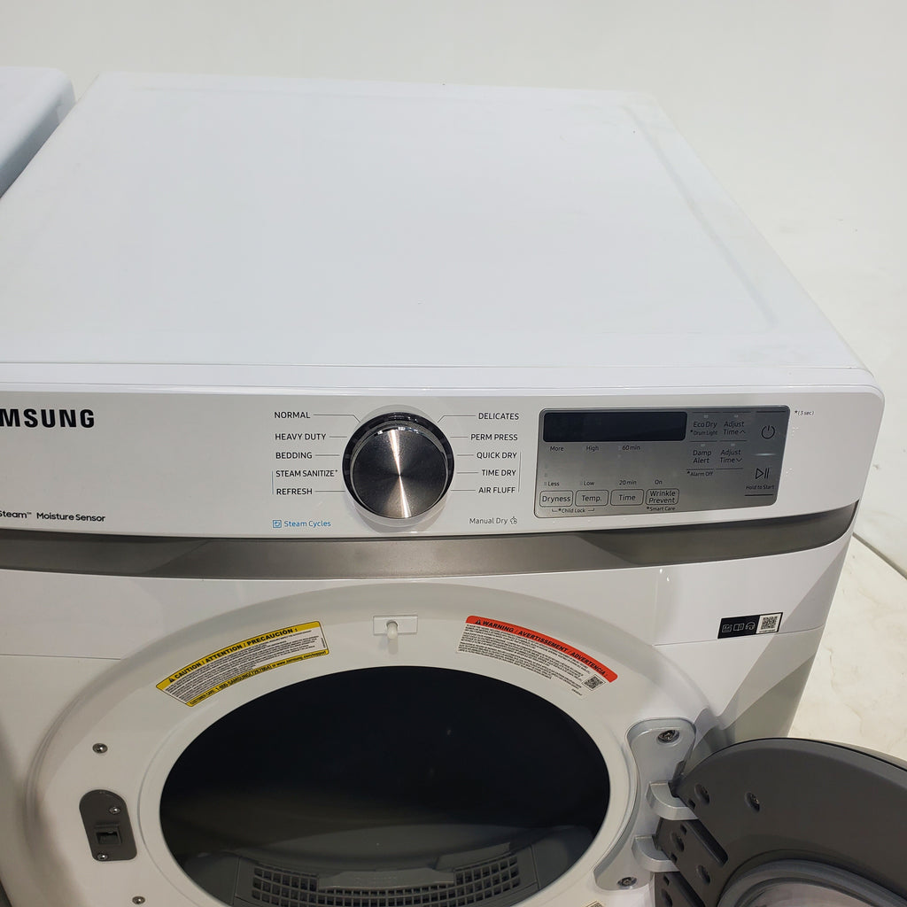 Pictures of ENERGY STAR Samsung 4.5 cu. ft. Front Load Washing Machine with Steam and Samsung Wifi 7.5 cu. ft. Front Load Gas Dryer with Steam - Certified Refurbished - Neu Appliance Outlet - Discount Appliance Outlet in Austin, Tx