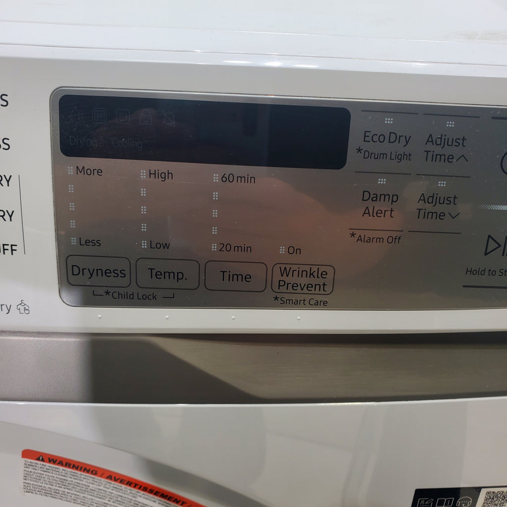 Pictures of ENERGY STAR Samsung 4.5 cu. ft. Front Load Washing Machine with Steam and Samsung Wifi 7.5 cu. ft. Front Load Gas Dryer with Steam - Certified Refurbished - Neu Appliance Outlet - Discount Appliance Outlet in Austin, Tx