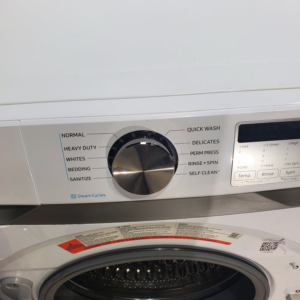 Pictures of ENERGY STAR Samsung 4.5 cu. ft. Front Load Washing Machine with Steam and Samsung Wifi 7.5 cu. ft. Front Load Gas Dryer with Steam - Certified Refurbished - Neu Appliance Outlet - Discount Appliance Outlet in Austin, Tx
