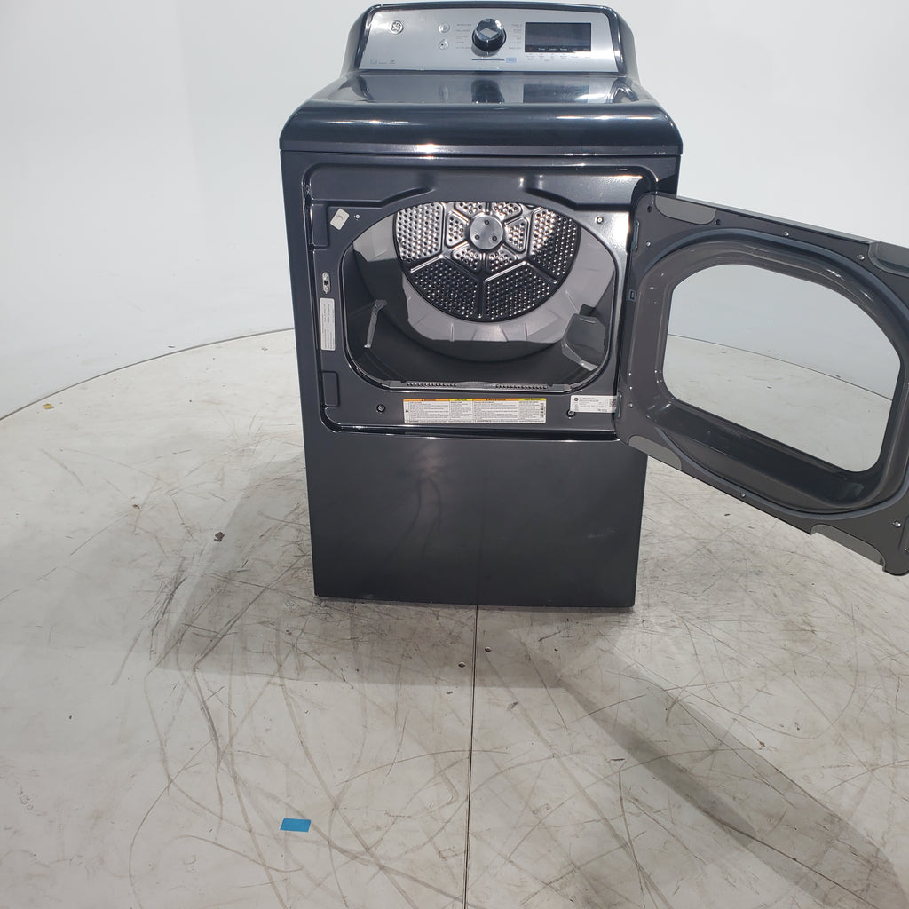 Pictures of GE Diamond Gray ENERGY STAR 7.4 cu. ft. Capacity Smart aluminized alloy drum Electric Dryer with Sanitize Cycle and Steam - Certified Refurbished - Neu Appliance Outlet - Discount Appliance Outlet in Austin, Tx