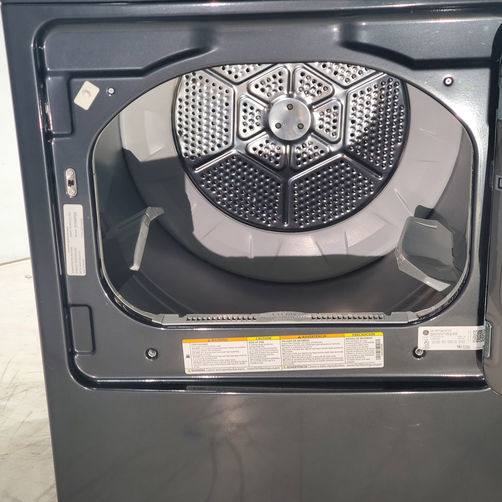Pictures of GE Diamond Gray ENERGY STAR 7.4 cu. ft. Capacity Smart aluminized alloy drum Electric Dryer with Sanitize Cycle and Steam - Certified Refurbished - Neu Appliance Outlet - Discount Appliance Outlet in Austin, Tx
