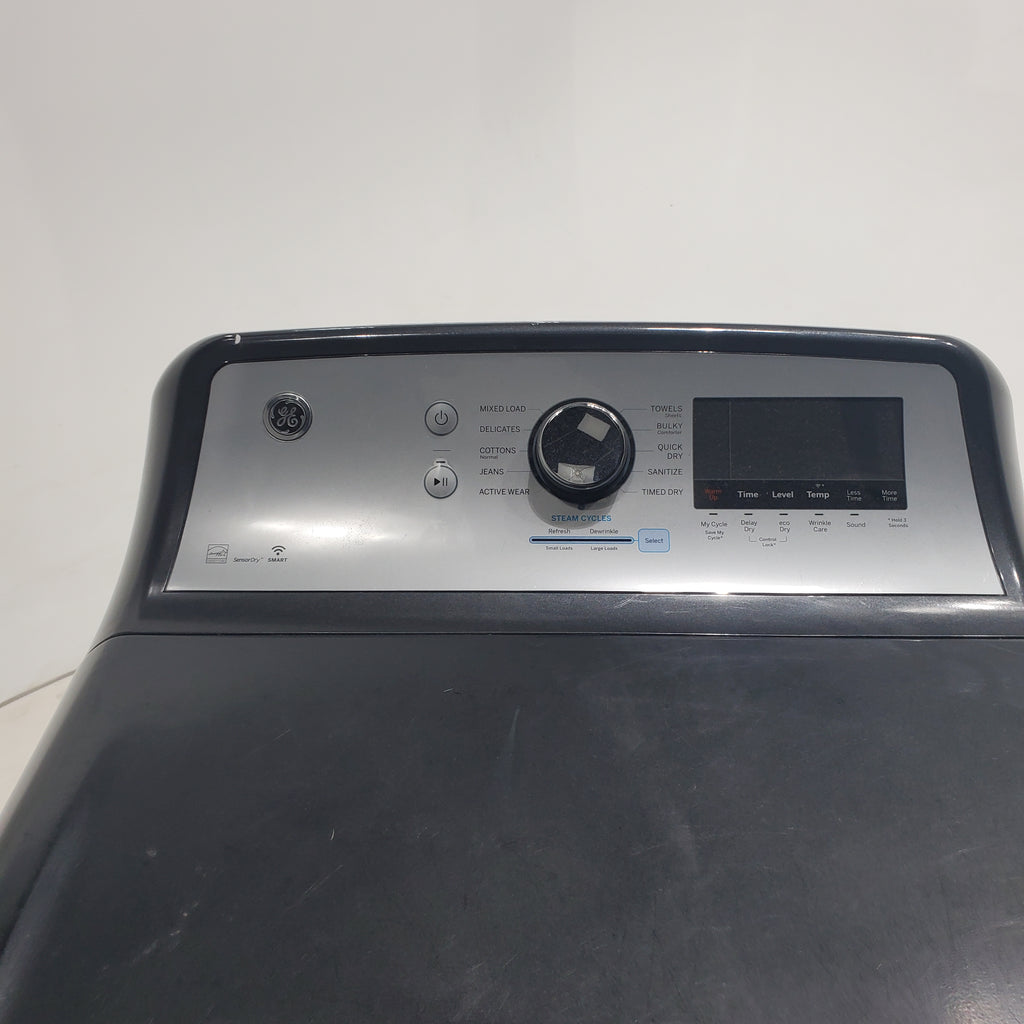 Pictures of GE Diamond Gray ENERGY STAR 7.4 cu. ft. Capacity Smart aluminized alloy drum Electric Dryer with Sanitize Cycle and Steam - Certified Refurbished - Neu Appliance Outlet - Discount Appliance Outlet in Austin, Tx