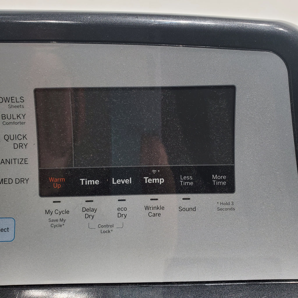 Pictures of GE Diamond Gray ENERGY STAR 7.4 cu. ft. Capacity Smart aluminized alloy drum Electric Dryer with Sanitize Cycle and Steam - Certified Refurbished - Neu Appliance Outlet - Discount Appliance Outlet in Austin, Tx