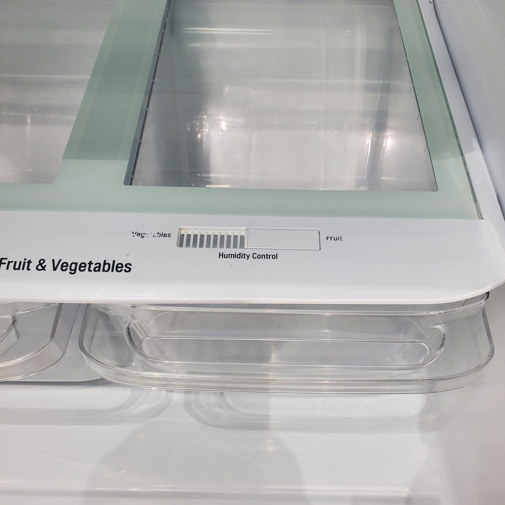 Pictures of 30 Inch Wide LG Black 20.2 cu ft ENERGY STAR Top Freezer and Bottom Refrigerator with LED Lighting and Adjustable Glass Shelving - Certified Refurbished - Neu Appliance Outlet - Discount Appliance Outlet in Austin, Tx