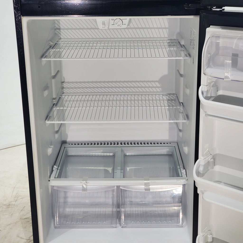 Pictures of 30 in. Wide Black Frigidaire 18 cu. ft. Top Freezer Refrigerator with Reversible Doors - Certified Refurbished - Neu Appliance Outlet - Discount Appliance Outlet in Austin, Tx