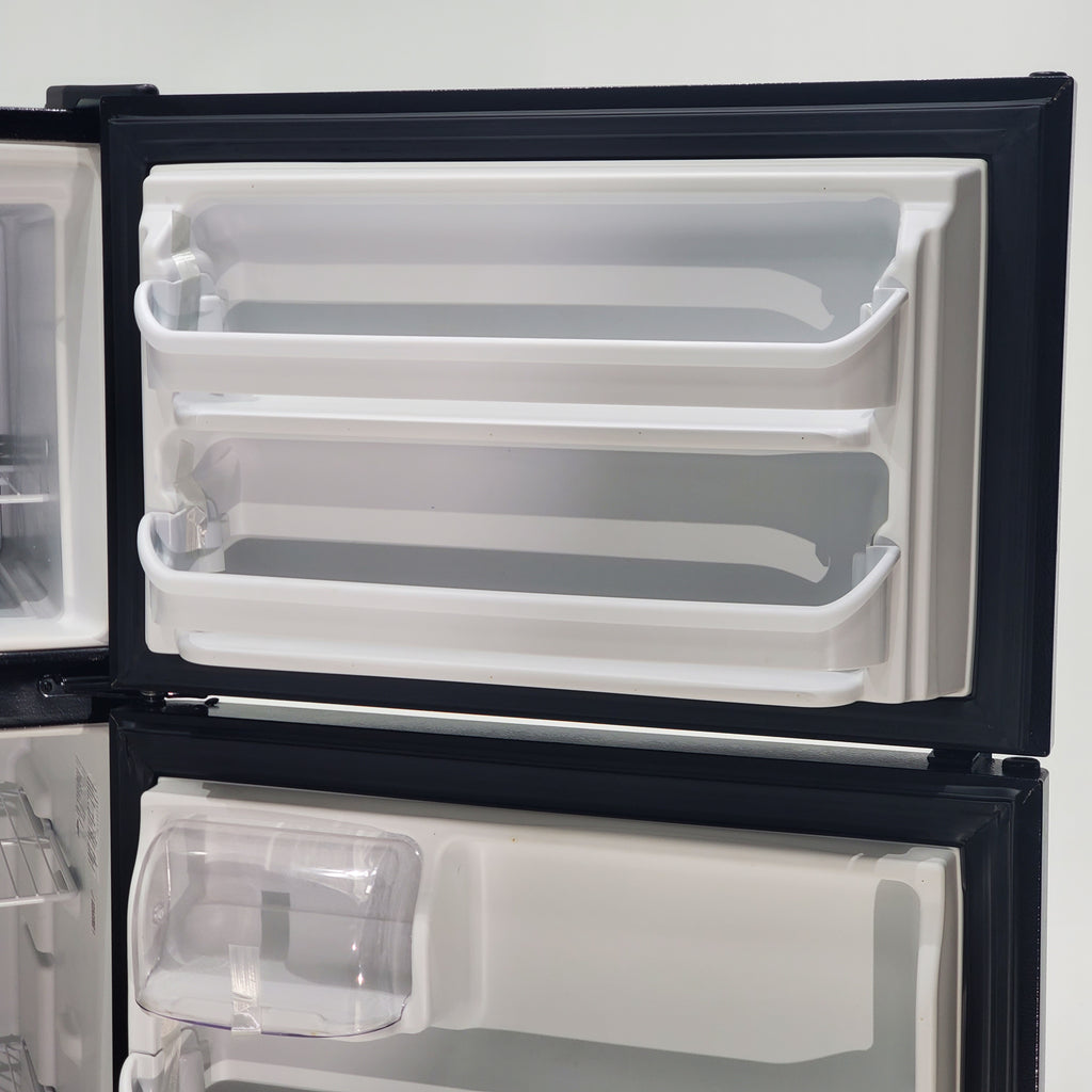 Pictures of 30 in. Wide Black Frigidaire 18 cu. ft. Top Freezer Refrigerator with Reversible Doors - Certified Refurbished - Neu Appliance Outlet - Discount Appliance Outlet in Austin, Tx